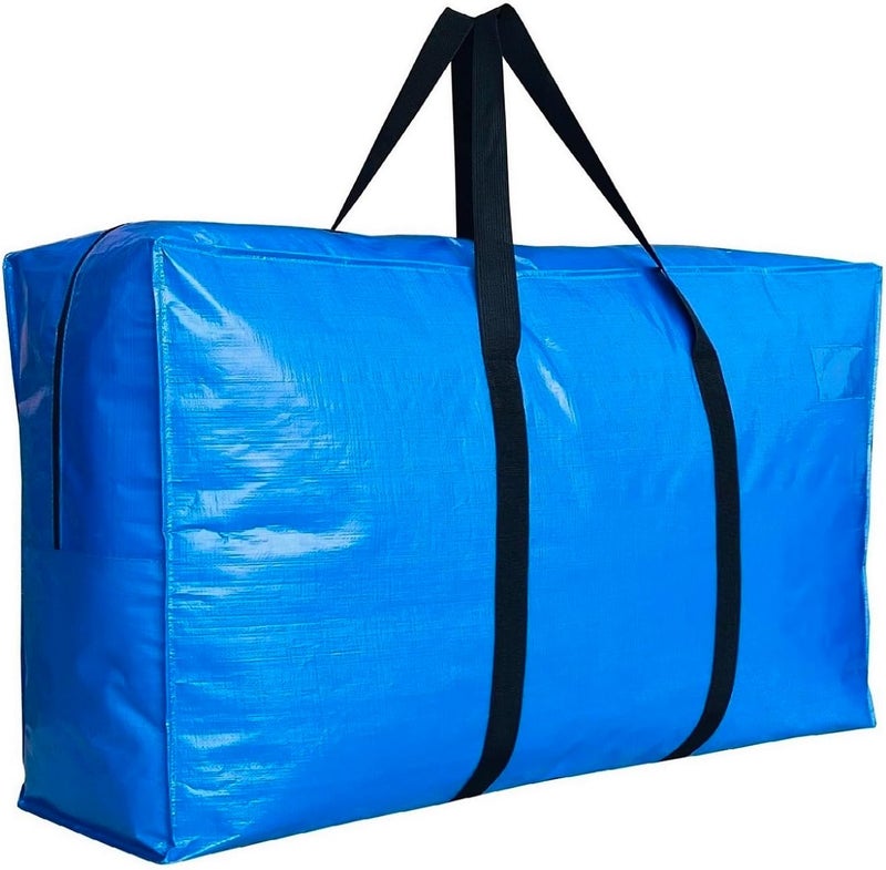 DoYiKe 60 Gallon Extra Large Storage Duffle Bags for Travel, Jumbo Heavy Duty Storage Bags with Zipper, Foldable Big Blue XL Duffle Bag - Image 1