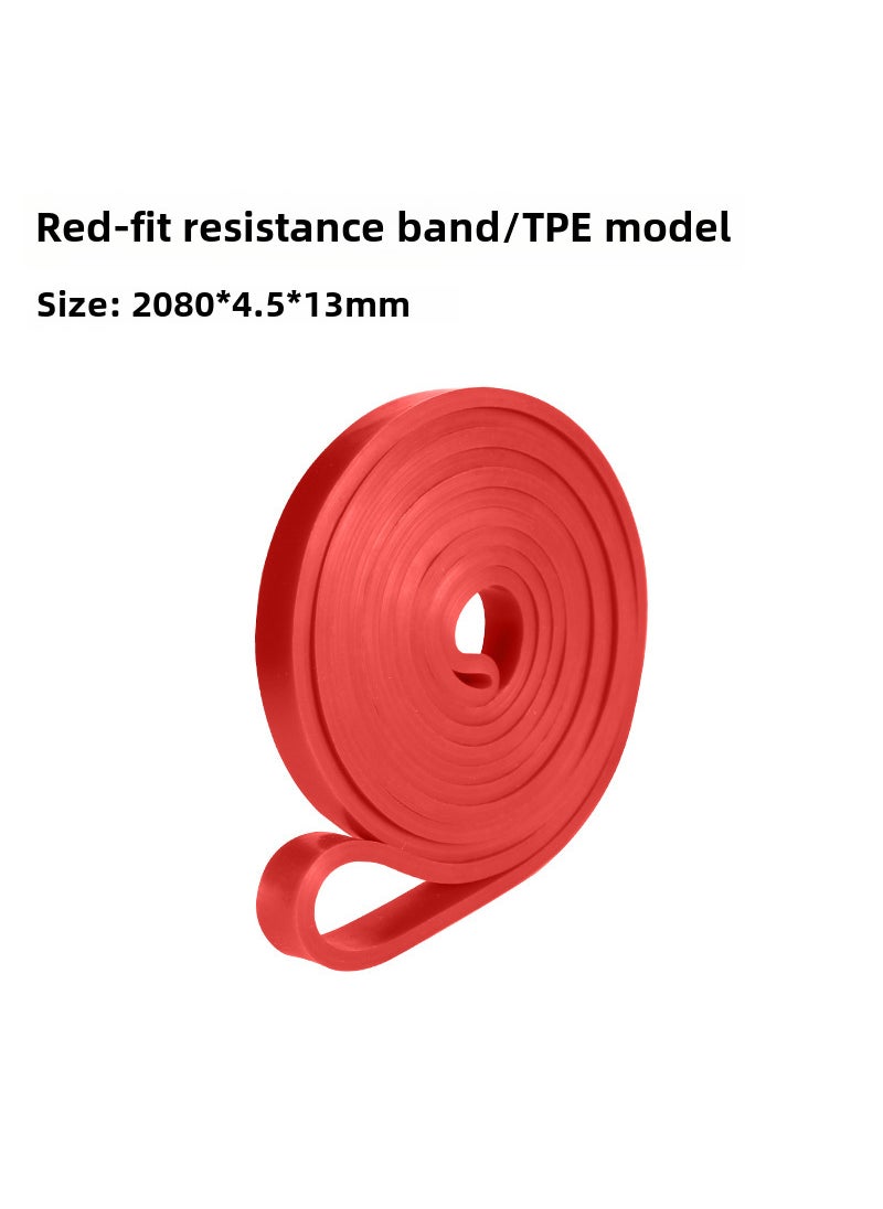 Generic Elastic Resistance Bands for Fitness and Yoga Training TPE RED (15-35lb) 