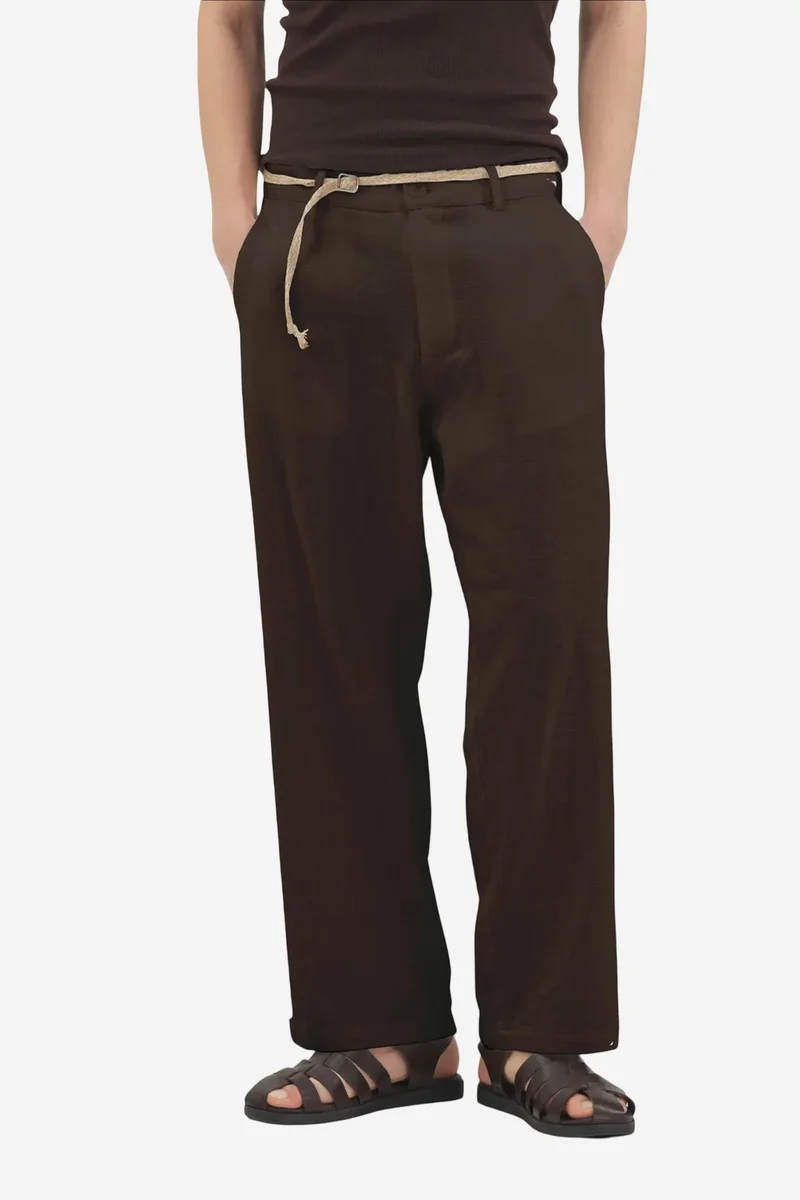 GIESTO Men's Cotton Linen Suit Pants