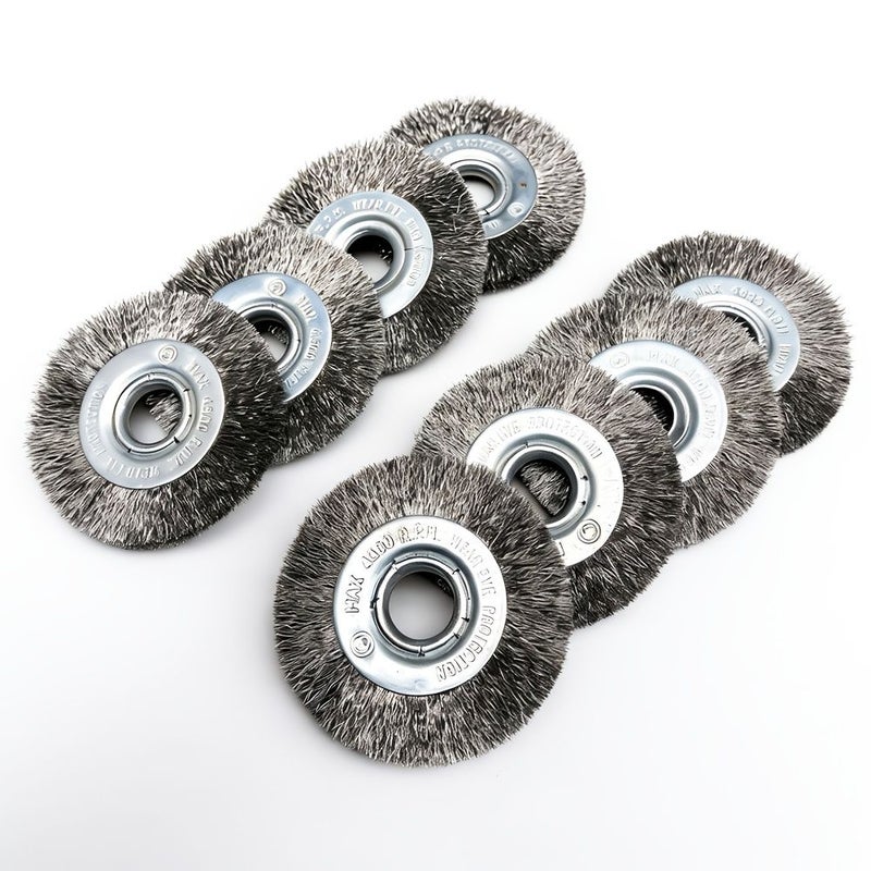 75mm Stainless Steel Wire Wheel Brush 16mm Hole For Angle Grinder Rust Removal - Image 4