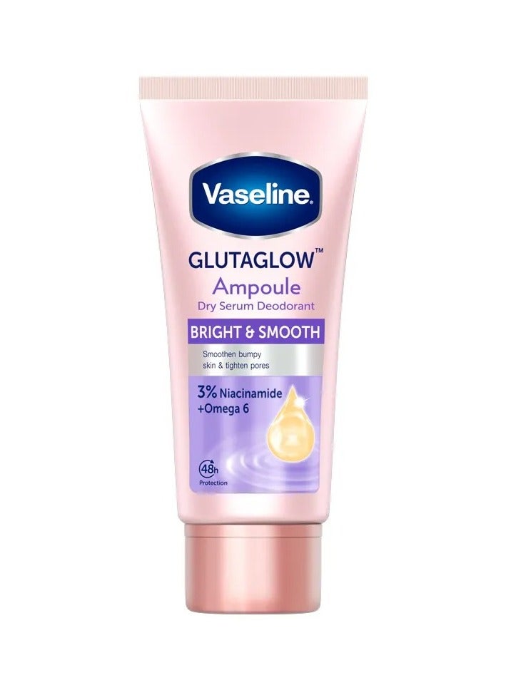 Vaseline Bright & Smooth GlutaGlow Deodorant – Dry Serum with Niacinamide, Collagen & Omega 6 – 45ml - Image 1
