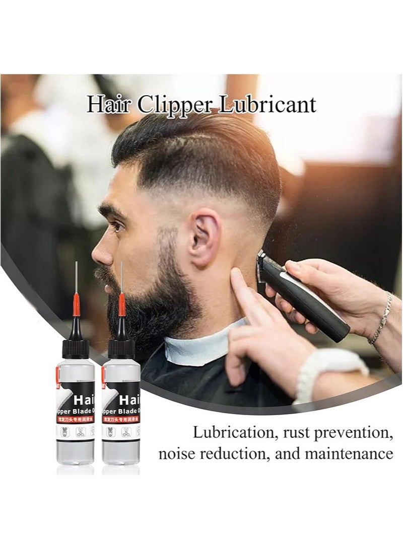 Apustim 2 Pcs Hair Clipper Blade Oil，Machine Oil，Shaving Oils，Hair Clippers Blade Lubricating Oils，For Blade Corrosion，Clippers，Trimmers，Rust Prevention（60ml+60ml） - Image 5