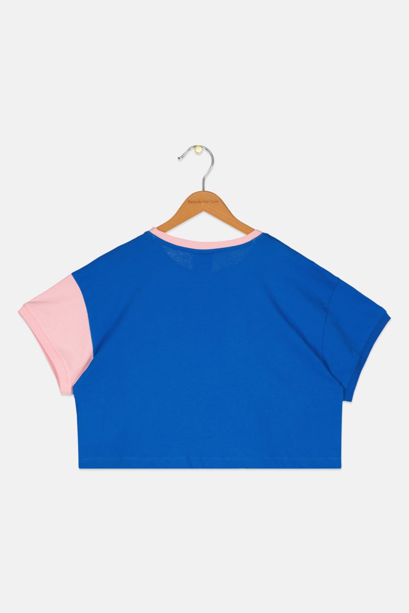 Champion Toddlers Girl Short Sleeve Brand Logo T Shirt, Multicolor - Image 2