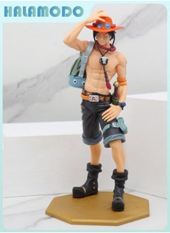 HALAMODO One Piece Standing Backpack Ace 23 cm Trendy Anime Figure Desktop & Car Decoration Gift  - Image 3