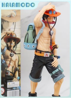 HALAMODO One Piece Standing Backpack Ace 23 cm Trendy Anime Figure Desktop & Car Decoration Gift  - Image 4