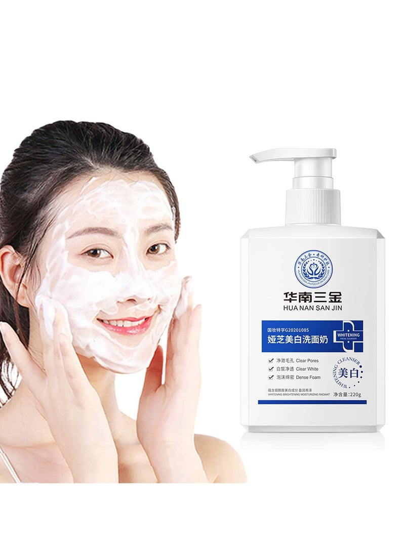 BEAUTY AMBITION Medical Grade Whitening Foaming Facial Cleanser, Deep Cleansing for Skin Clarity and Oil Control, Unclogs Pores, Evens Skin Tone, Exfoliates Dead Skin Cells, Refresh and Soothes Skin Irritation, 220g  - Image 2