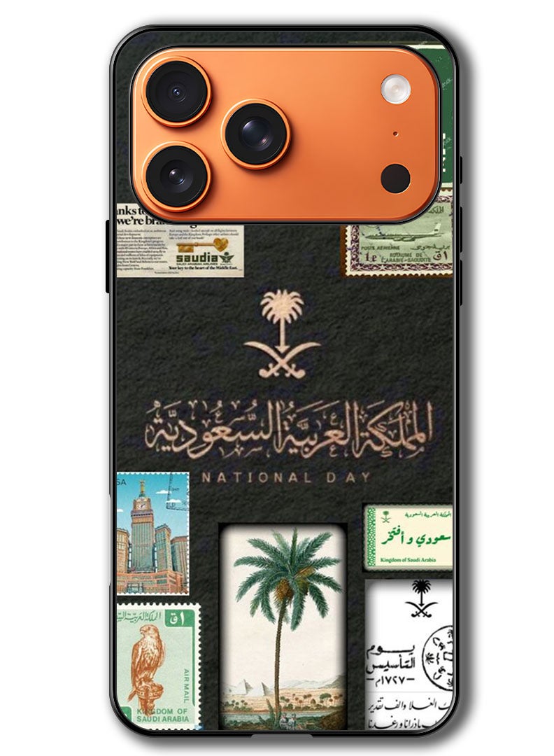 Theodor Case Compatible with Apple iPhone 17 Pro 6.3 Inch Protection Shockproof Bumper Cover KSA national day - Image 1