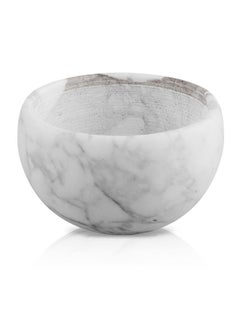 Linkidea Marble Shaving Bowl, Modern Marble Shaving Cream Cup, Large Capacity, 4" x 2" (10cm x 6.5cm), Shave Soap Bowl  - Image 1