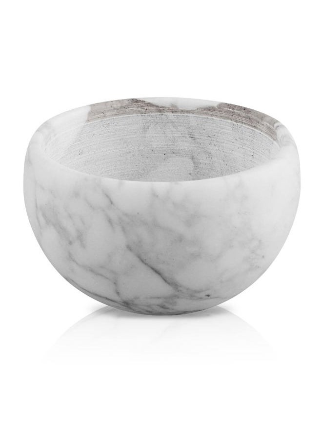 Linkidea Marble Shaving Bowl, Modern Marble Shaving Cream Cup, Large Capacity, 4" x 2" (10cm x 6.5cm), Shave Soap Bowl  - Image 1