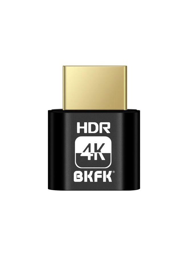 BKFK HDMI Dummy Plug 4K HDR,Virtual Monitor EDID Emulator, Headless Display Adapter,Headless hdmi Adapter，hdmi Dummy，Supports up to 4k@60Hz,1080@120Hz(4K-HDR-1P) - Image 1