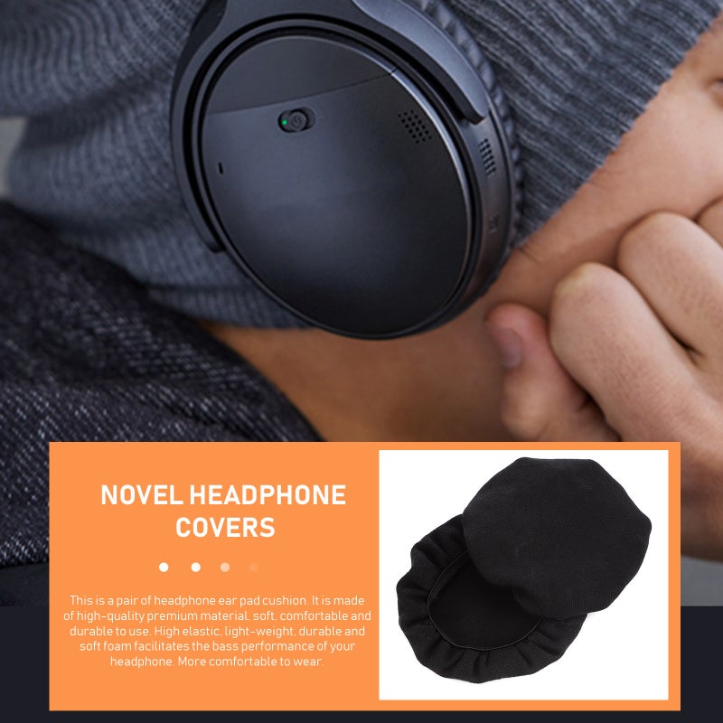 4Pcs Cotton Headphone Ear Covers Headphones Cushions (Small) - Image 2