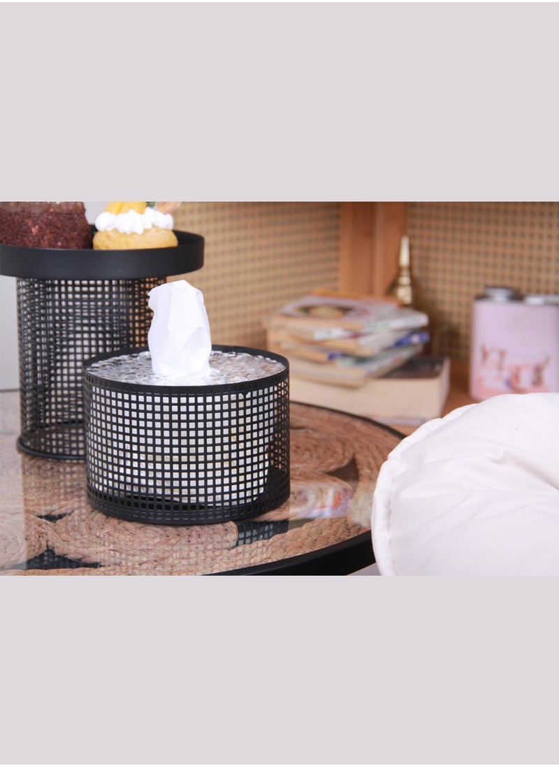 Dessert stand set with serving tray set and napkin holder