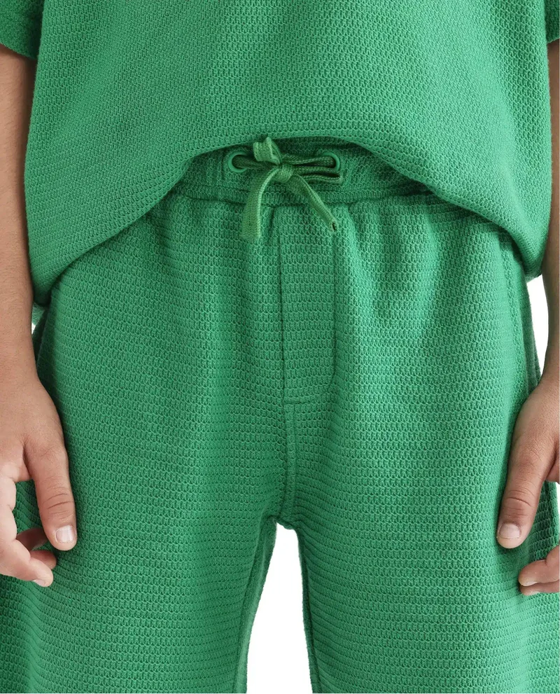 Rare Ones Rare Ones Kids Cole Green Cotton Solid Shorts