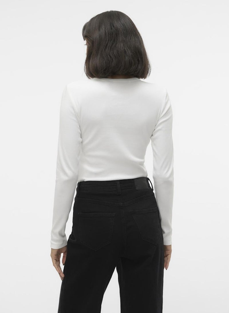 VERO MODA قمة قصيرة Vmchloe Ls جونيور Noos - Image 4