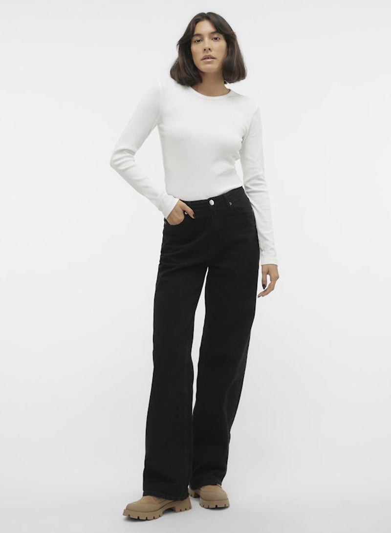 VERO MODA قمة قصيرة Vmchloe Ls جونيور Noos - Image 3