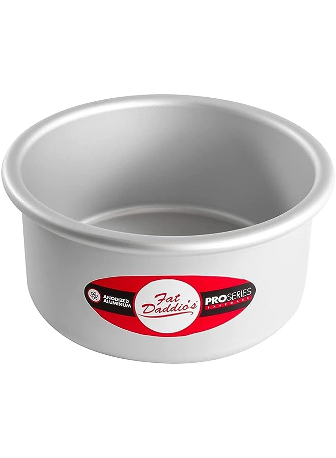 صينية كيك مستديرة من الألومنيوم المؤكسد من Daddio، مقاس 6 × 3 بوصة - Image 1