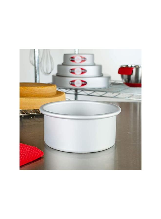 صينية كيك مستديرة من الألومنيوم المؤكسد من Daddio، مقاس 6 × 3 بوصة - Image 4