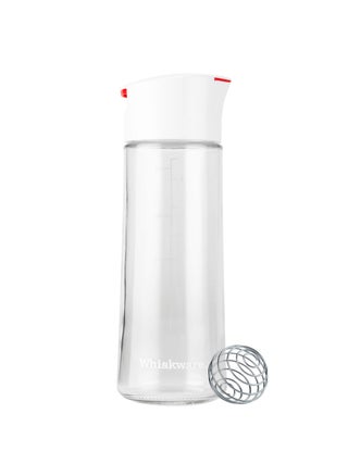 Whiskware Glass BlenderBall Whisk Leak Proof Salad Dressing Shaker Bottle with Auto Closing Lid for No Spills 25 Cups White - pzsku/ZD56F97F07FC5DDF197F6Z/45/1749490328/d501aaa7-c604-48df-a17c-df7f113e7ab5