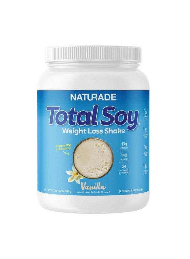 Naturade Total Soy Protein Powder - 13G Protein & 140Cal Per Servings, Zero Trans Fat, Non-Gmo Soy - Lactose & Gluten Free - Vanilla (15 Servings) - Image 1