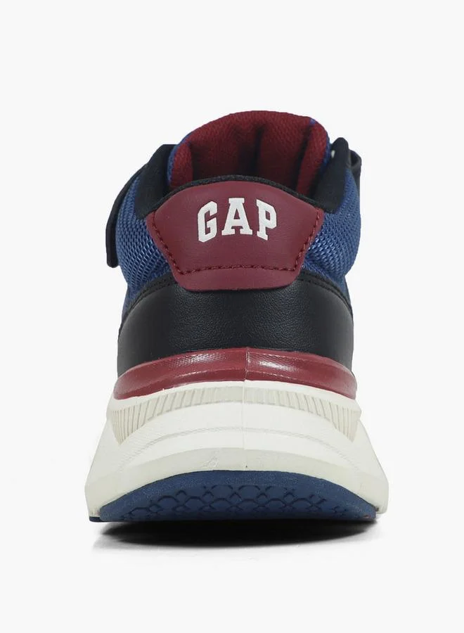 Gap BLUE Boys Sacramento Mid Hook & Loop Ankle Sneakers for Men | Best Price UAE