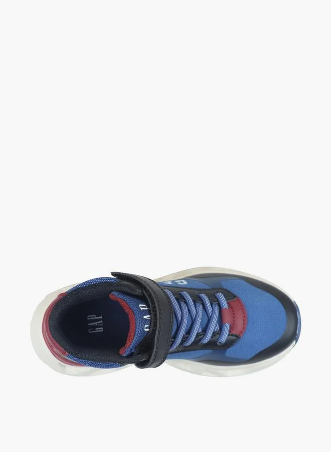 Gap BLUE Boys Sacramento Mid Hook & Loop Ankle Sneakers for Men | Best Price UAE