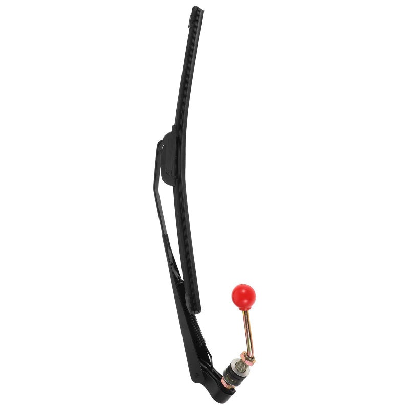 Universal Manual Windshield Wiper Kit 30 35 Inch Blade Hand Operated for UTV Golf Cart Motorcycle Outdoor Use - Image 1