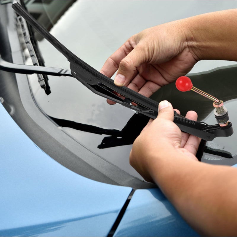 Universal Manual Windshield Wiper Kit 30 35 Inch Blade Hand Operated for UTV Golf Cart Motorcycle Outdoor Use - Image 5
