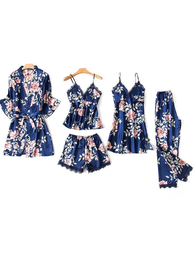 Five-Piece Suspender Pajamas Set that Can Be Worn In All Seasons
