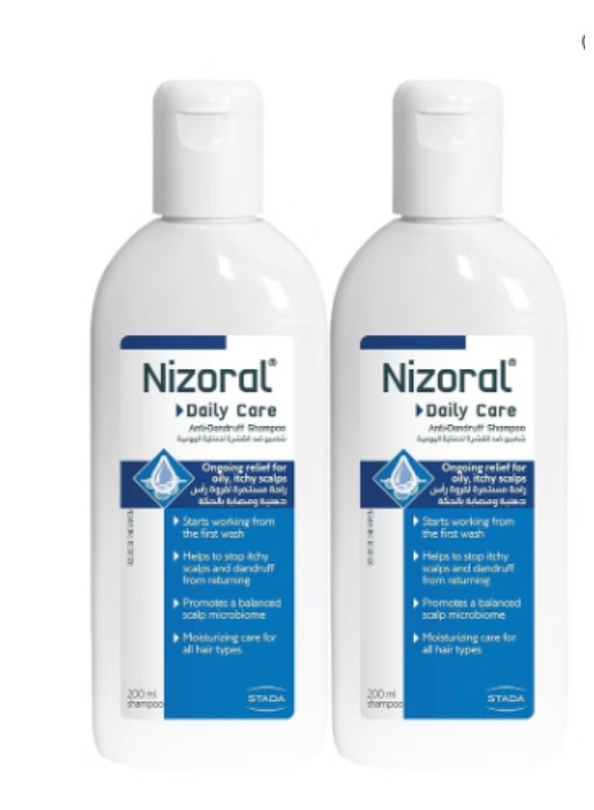 Nizoral Blue Care Anti-Dandruff Shampoo 200ml 2PCS – Effective Dandruff & Scalp Care