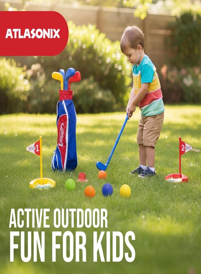 Atlasonix Toddler Golf Set - Kids Golf Clubs, Toddlers Golf Club, Toddler Toys (Includes Original Kid Golfer Cart & Gloves, 8 Balls and 3 Sticks) Sports & Outdoor Play Toys, Outdoor Toys - Image 2