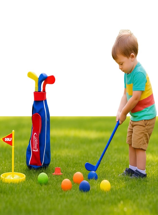 Atlasonix Toddler Golf Set - Kids Golf Clubs, Toddlers Golf Club, Toddler Toys (Includes Original Kid Golfer Cart & Gloves, 8 Balls and 3 Sticks) Sports & Outdoor Play Toys, Outdoor Toys - Image 1