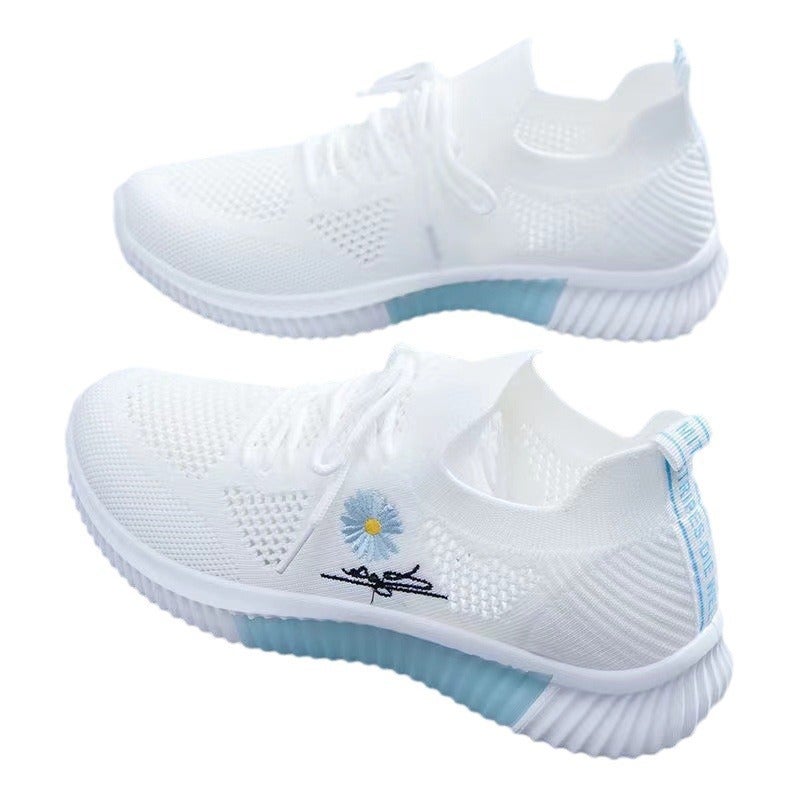 A Generation Of Hair Fly Woven Casual Shoes Fashion Sports Women'S Shoes Korean Version Of Joker Shoes Children Women'S Shoes - Image 2