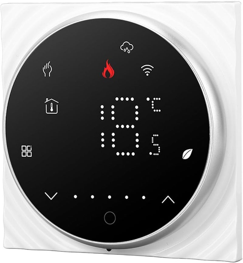 Programmable Smart Thermostat with Backlit LED Display for Home Temperature Control White - Image 4