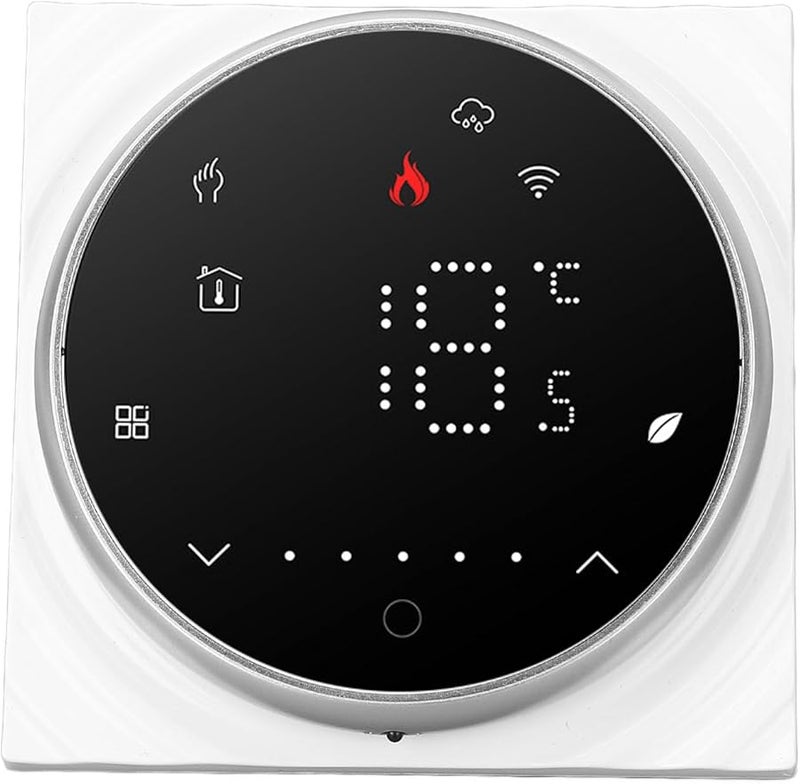 Programmable Smart Thermostat with Backlit LED Display for Home Temperature Control White - Image 3
