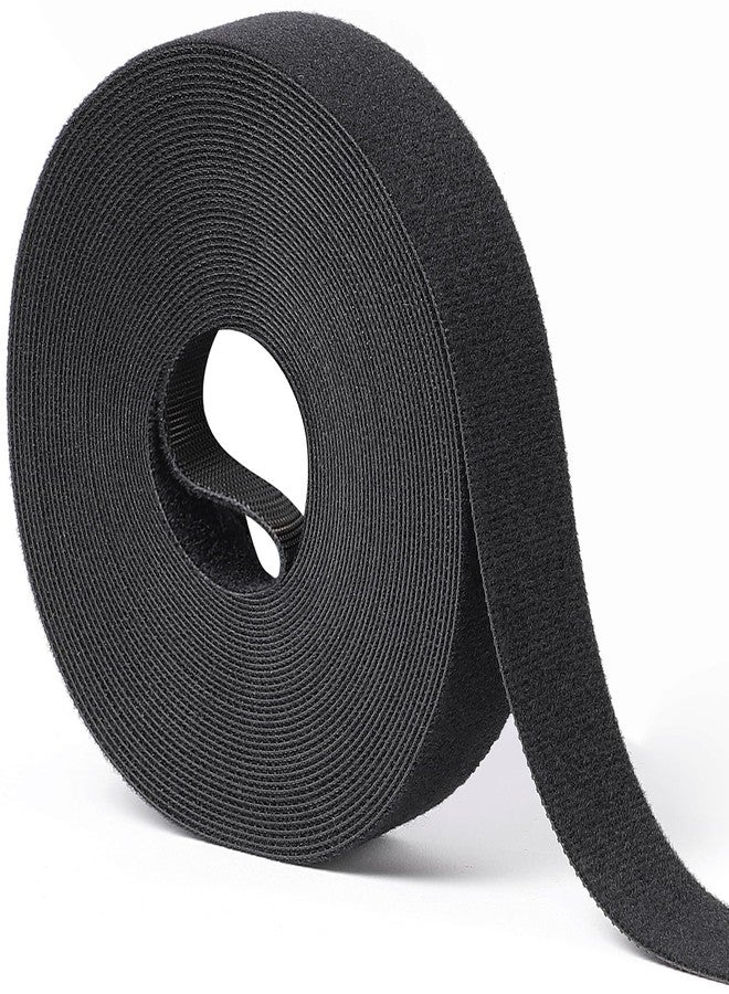 QTBLY 1 in x 30 ft Hook and Loop Roll | Double-Sided Strips, Self-Gripping Straps | Reusable Multi-Purpose Wrap Fasteners for Home, Office, Data Center, and More - Image 1