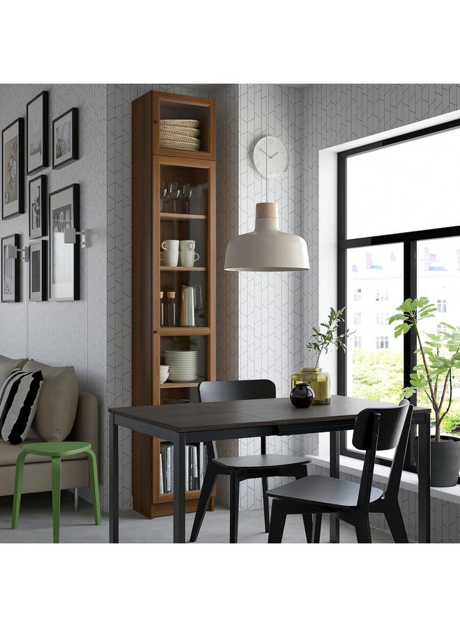 Zaboon Glass Door, Brown Walnut Effect, 40X35 Cm - Image 3