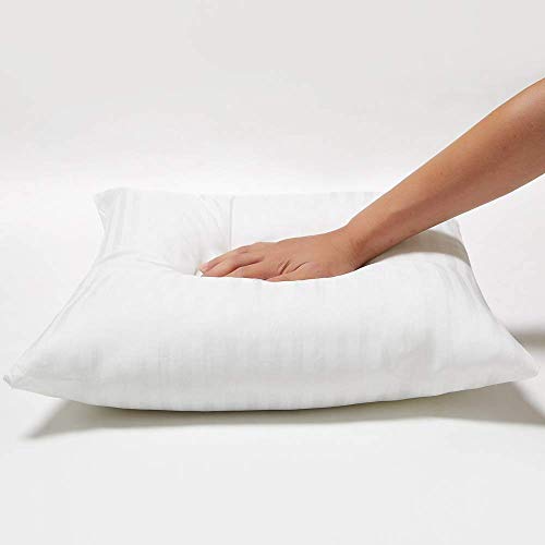 HFI Urban Arts Striped Fabric Luxury Cushion Fillers - Pack of 3 Pcs| 16 x 16 Inches| White | Conjugated Virgin Fiber Filling | Hotel Quality Linen - Image 4