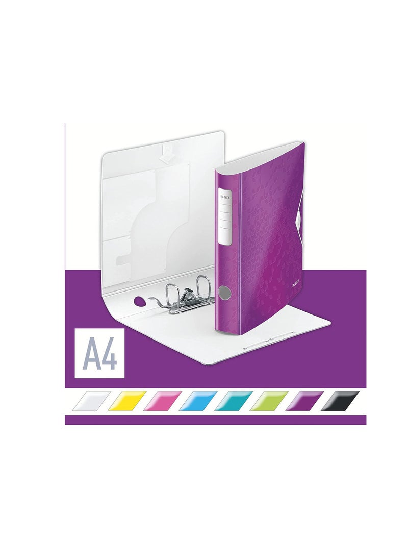 Leitz Wow Pp 180° Active Lever Arch File 65Mm Purple - Image 1