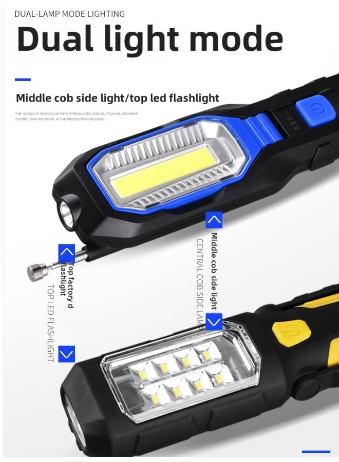 Loquat Super Bright Work Light Auto Repair Repair Light Led Magnetic Strong Light Car Repair Car Repair Lighting Flashlight Charging-Product Specifications:Standard Version 50w Single Magnet Adsorption 180 - Image 4