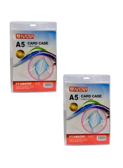 PARTNER A5 size transparent hard PVC used for documents up to 148 x 210mm or 5.8 x 8.3 inch. Perfect for picture, certificate, drawing and more.  - Image 2