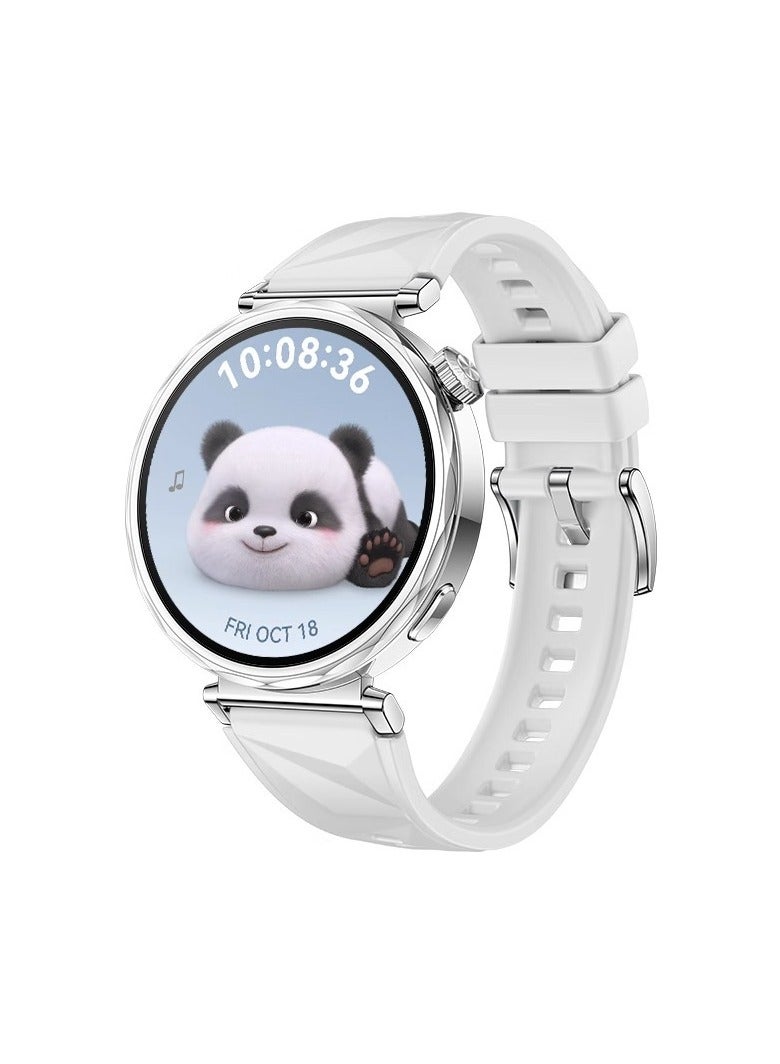 18MM Strap for Huawei Watch GT5 Pro 42mm/GT5 41mm/GT4 41mm,Silicone Watchband Replacement Bracelet,White - Image 1