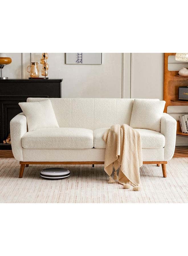 Al Home Alhome beige Boucle 3 Seater Sofa - 110111318 280x85 cm