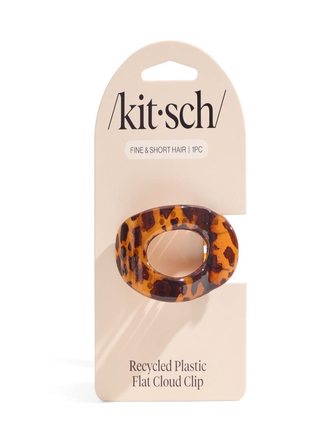 Kitsch Small Flat Claw Clips for Women - Stylish Flat Hair Clips for Women, Strong Hold for Thick & Fine Hair | Non-Slip for Secure, Comfortable All-Day Wear -Tortoise Design - Image 3