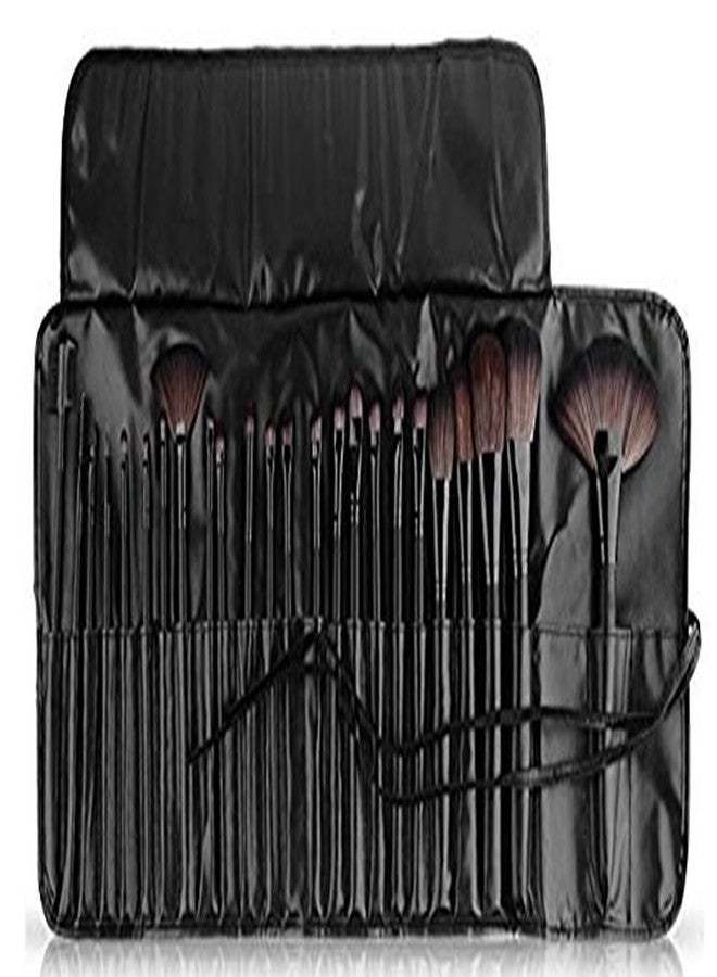 Gugzy 24 Piece Professional Makeup Brush Kit (Black) - Image 2