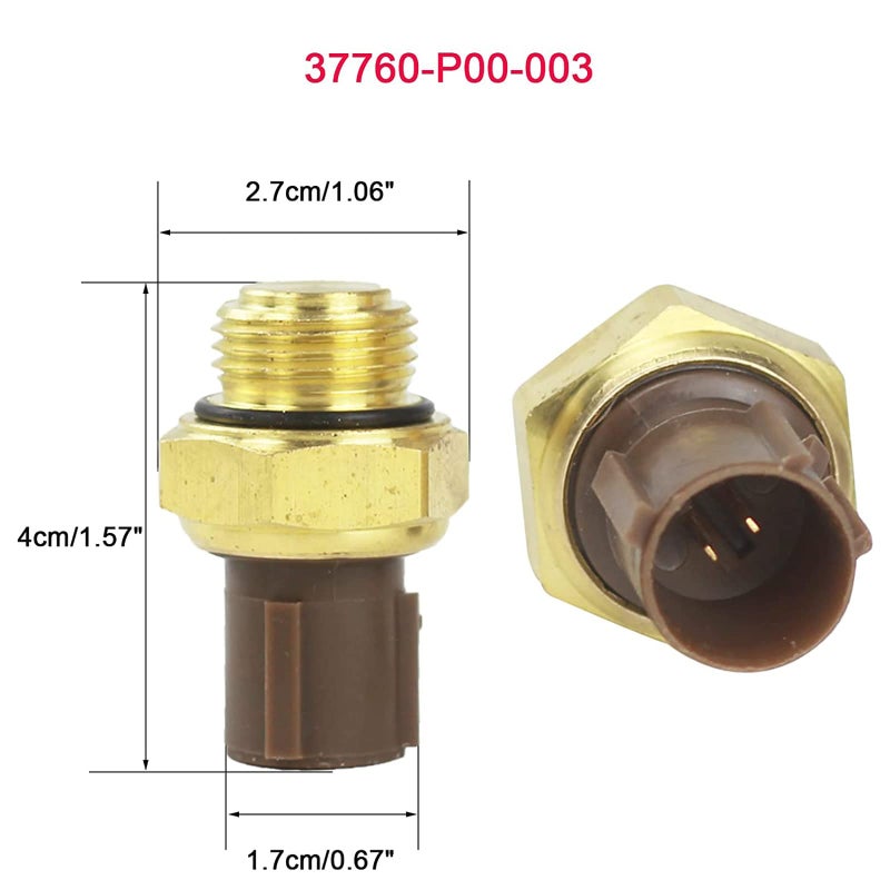 VISVIC 2PCS Cooling Fan Switch & Coolant Temperature Sensor 37760-P00-003 + 37870-PJ7-003 Replacement Fit for Honda Acura CR-V Civic Odyssey Accord - Image 4