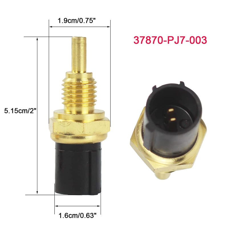 VISVIC 2PCS Cooling Fan Switch & Coolant Temperature Sensor 37760-P00-003 + 37870-PJ7-003 Replacement Fit for Honda Acura CR-V Civic Odyssey Accord - Image 5