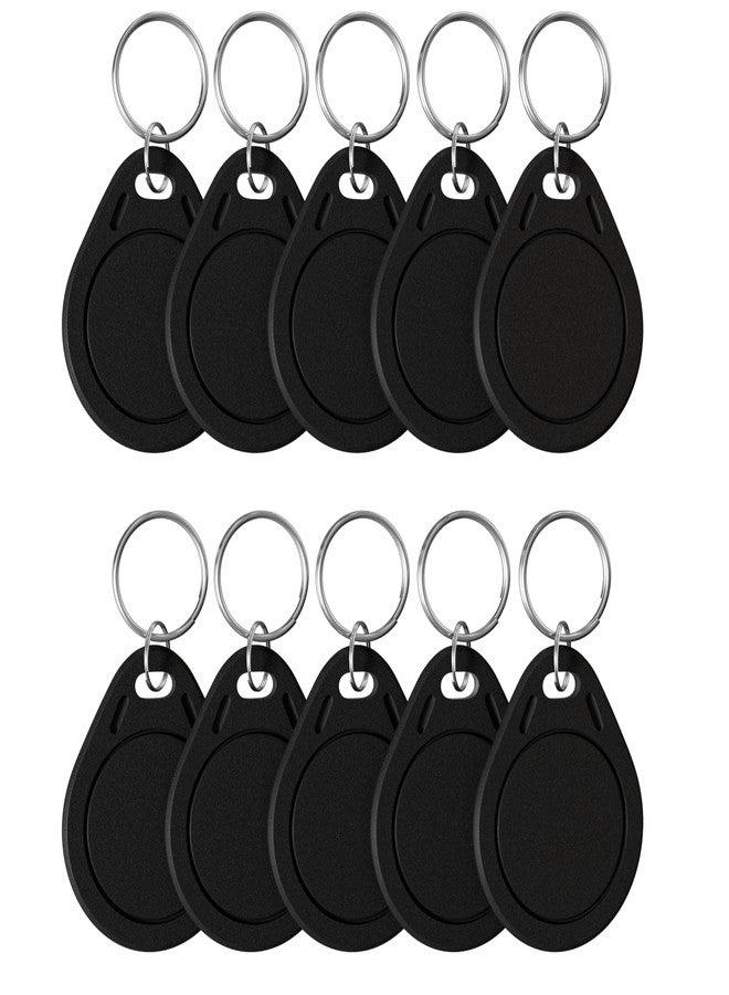 Timeskey NFC 10Pcs NFC Tag Keychain NFC Key Fob NTAG215 NFC Card NFC Fob NFC Business Card NFC Chips NFC Tag Maker，504 Bytes Memory, Compatible with TagMo and NFC Enabled Devices - Image 1