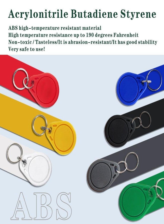 Timeskey NFC 10Pcs NFC Tag Keychain NFC Key Fob NTAG215 NFC Card NFC Fob NFC Business Card NFC Chips NFC Tag Maker，504 Bytes Memory, Compatible with TagMo and NFC Enabled Devices - Image 5