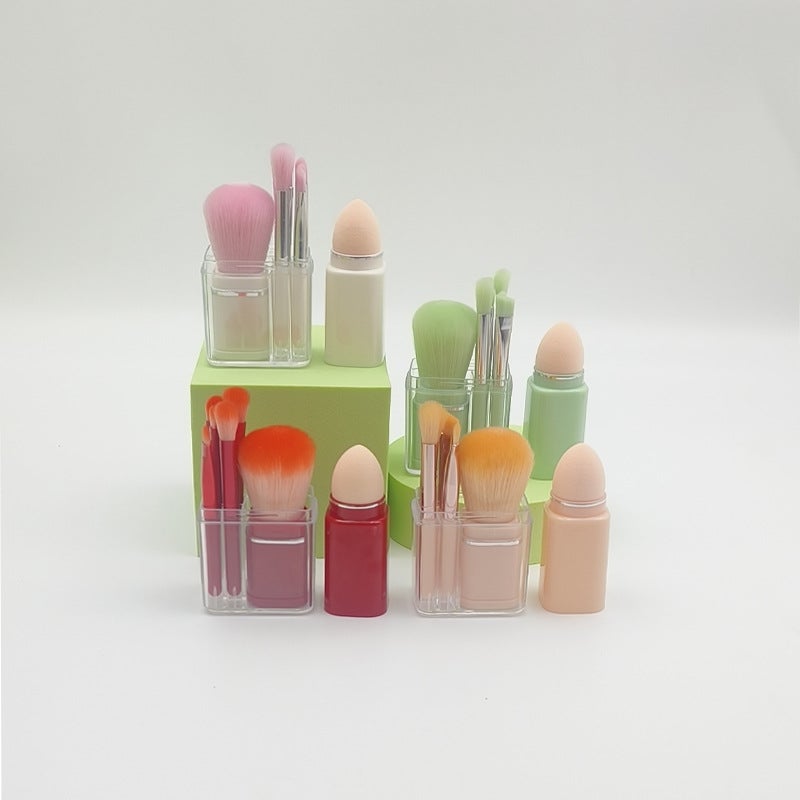 New Eight-In-One Brush Set, Multifunctional Makeup Brush, Travel Eye and Eye Makeup Set, Portable Storage - Image 2