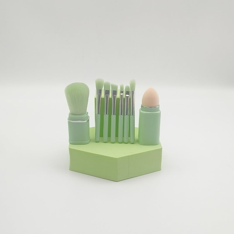 New Eight-In-One Brush Set, Multifunctional Makeup Brush, Travel Eye and Eye Makeup Set, Portable Storage - Image 1